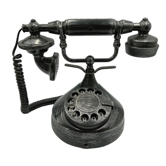 Haunted Ringing and Talking Vintage-Style Rotary Dial Telephone Retro Look - Picture 12 of 12
